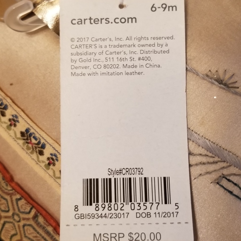 NWT Carter's Glitter Hearts Ballet Slippers! - Picture 5 of 5